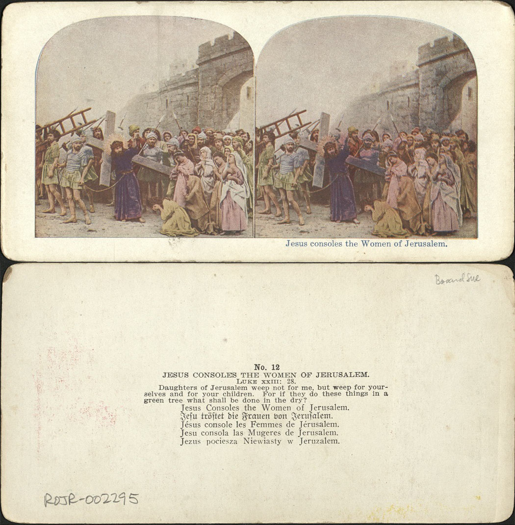 Jesus consoles the Women of Jerusalem.